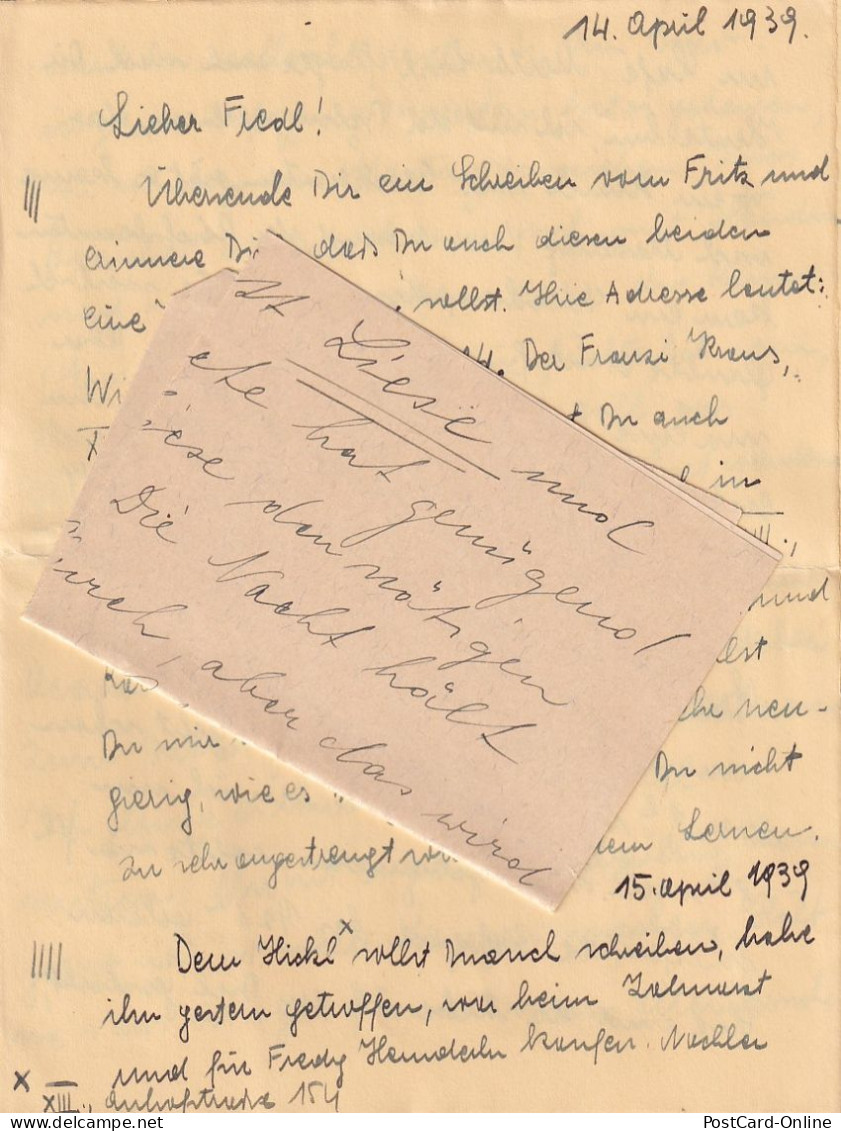 49354 - Österreich - Brief , Baden - Badenweiler , Mit Inhalt - Gelaufen 1939 - Storia Postale