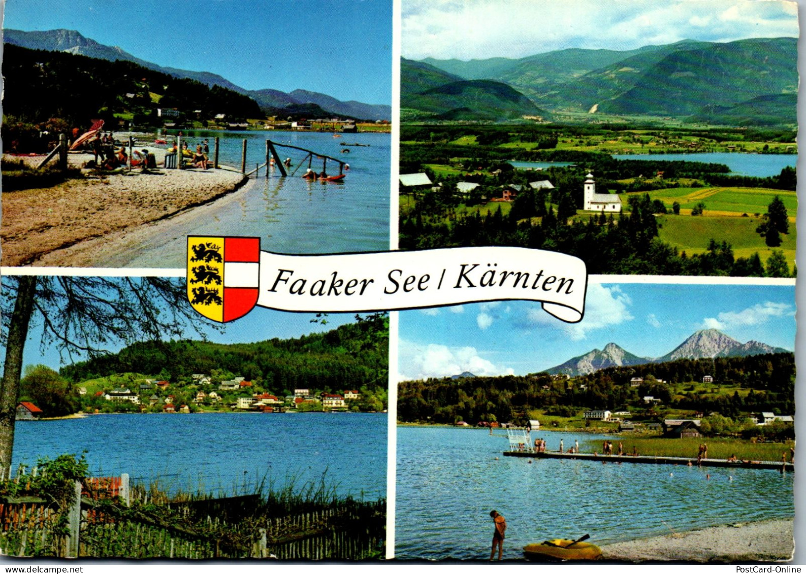 49248 - Kärnten - Faaker See , Mehrbildkarte - Gelaufen  - Faakersee-Orte