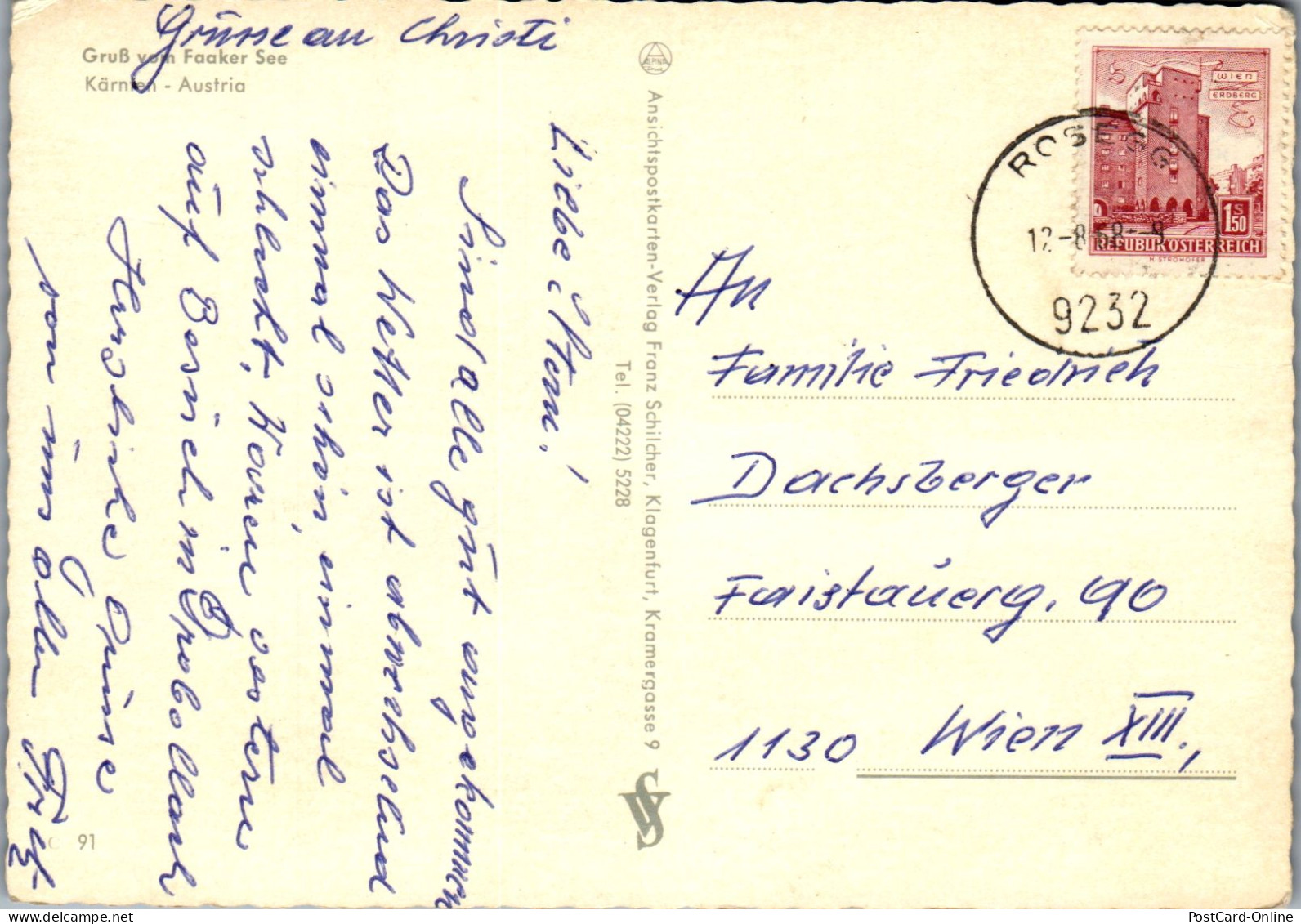 49249 - Kärnten - Faaker See , Mehrbildkarte - Gelaufen 1968 - Faakersee-Orte