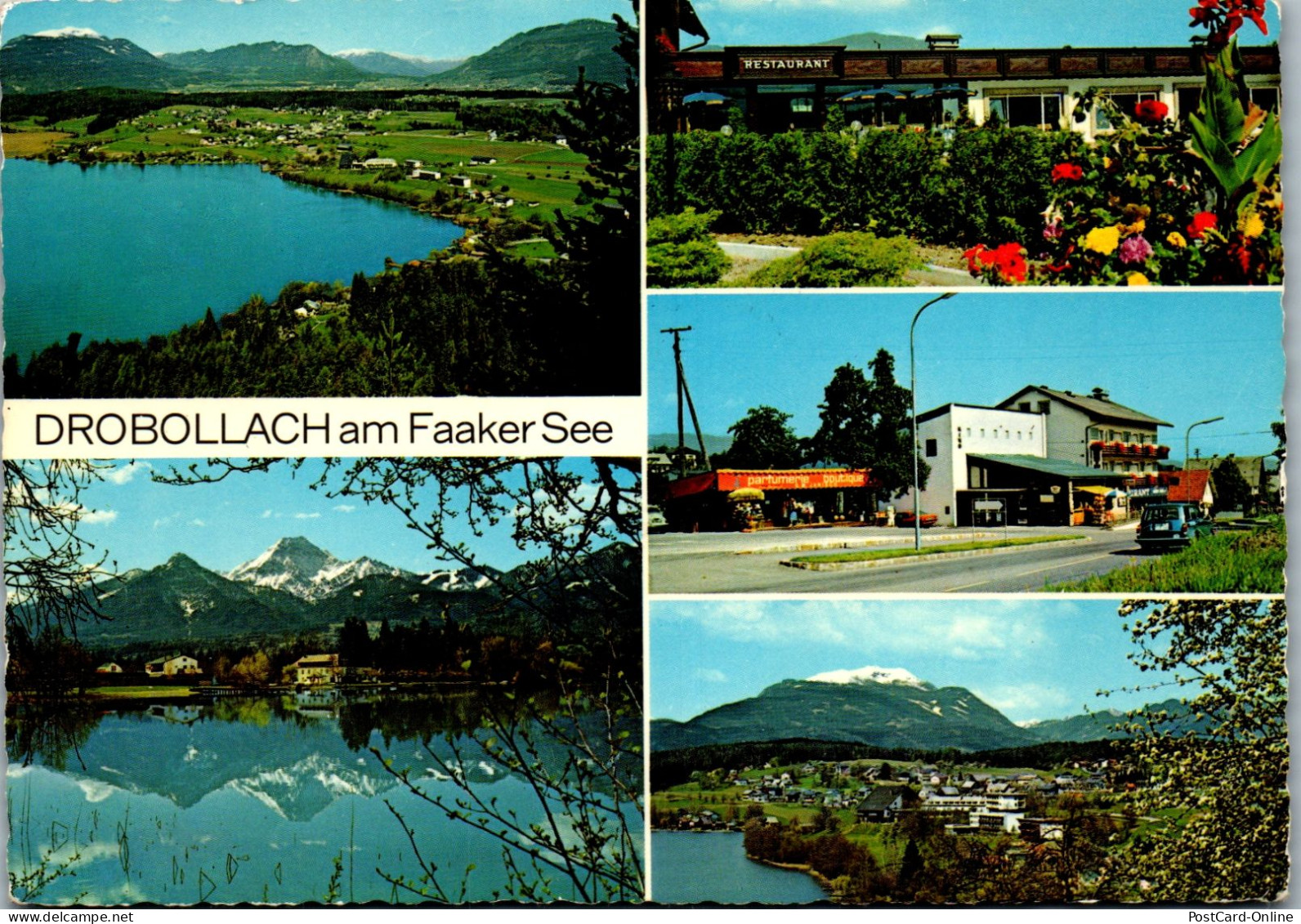 49177 - Kärnten - Drobollach , Am Faaker See , Mehrbildkarte - Gelaufen 1980 - Faakersee-Orte