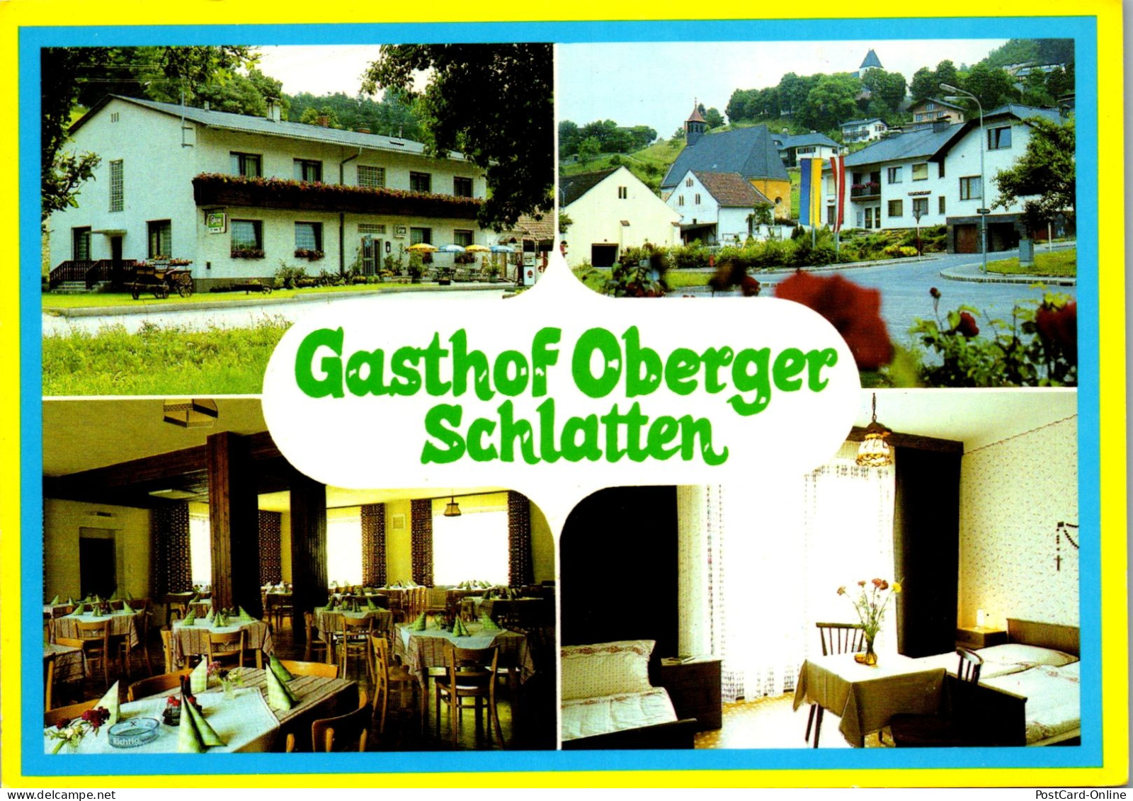 49154 - Niederösterreich - Bromberg , Schlatten , Gasthof W. U. A. Oberger - Nicht Gelaufen  - Wiener Neustadt