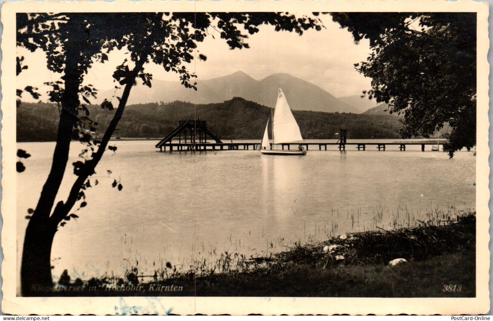 49001 - Kärnten - Klopeinersee , Mit Hochobir - Gelaufen 1940 - Klopeinersee-Orte