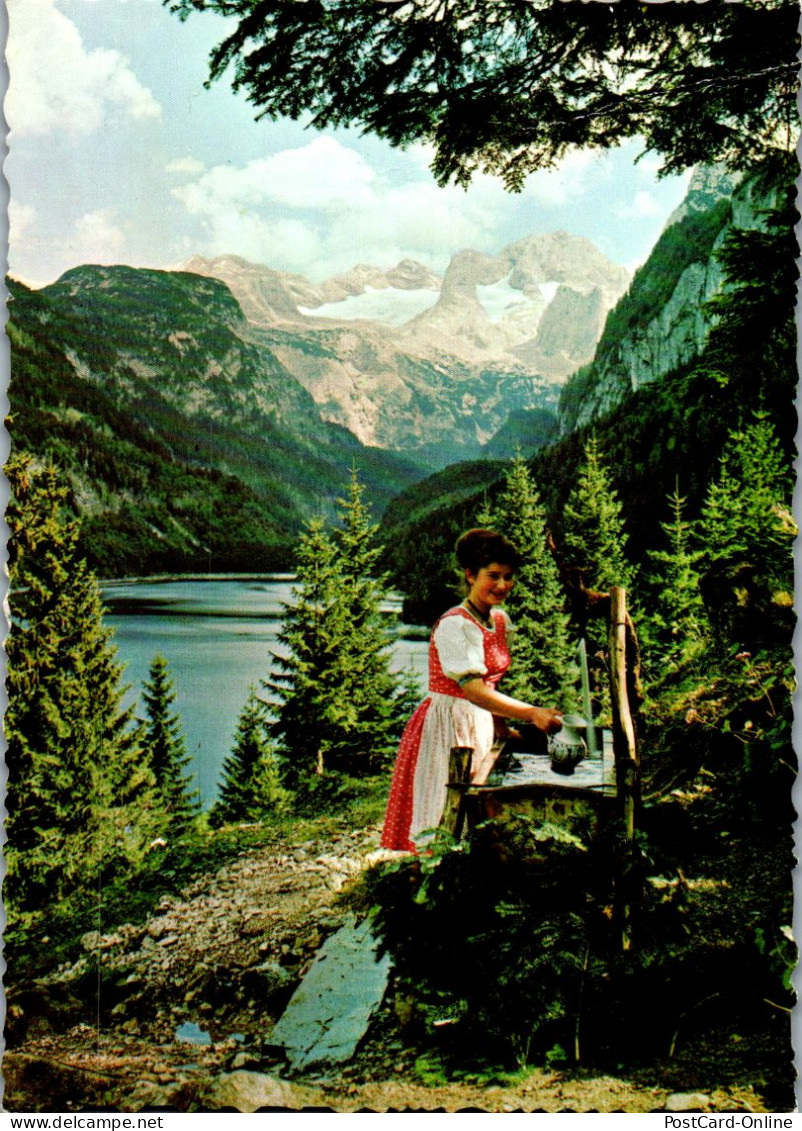 48958 - Oberösterreich - Gosau , Gosausee Mit Dachstein - Gelaufen 1969 - Gmunden