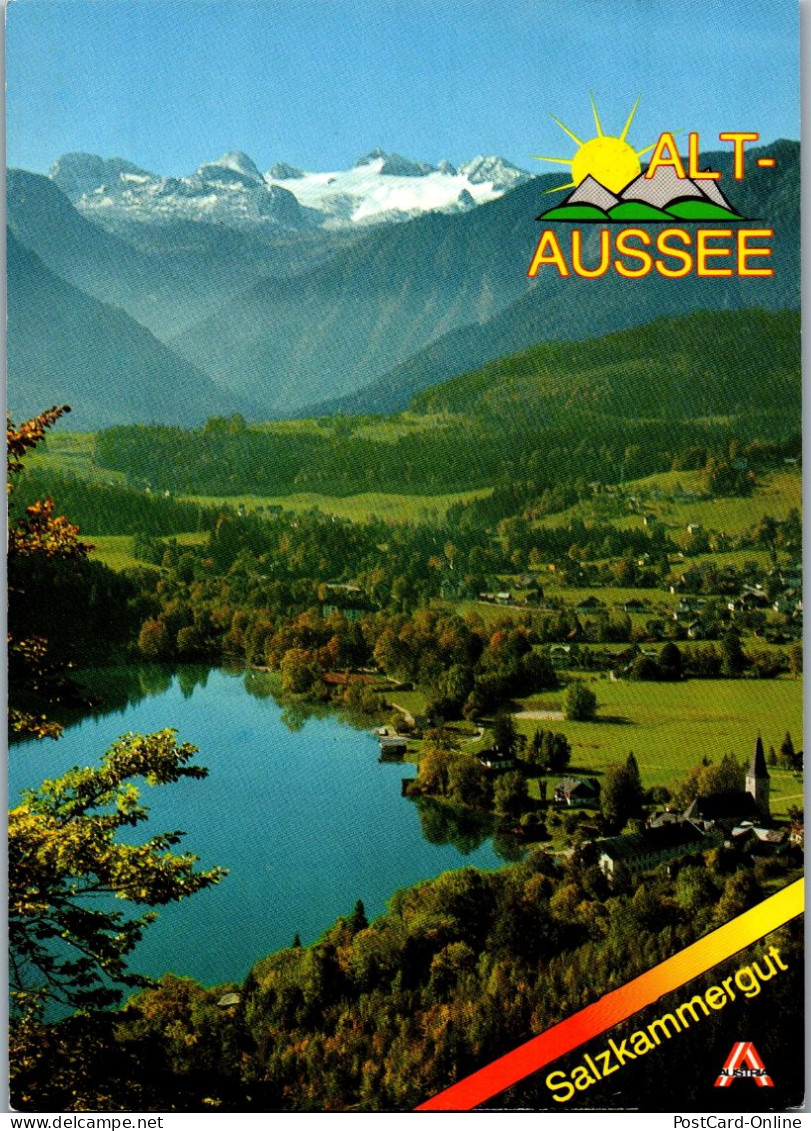 48948 - Steiermark - Altaussee , Altausseer See , Hoher Dachstein , Panorama - Gelaufen 1993 - Ausserland