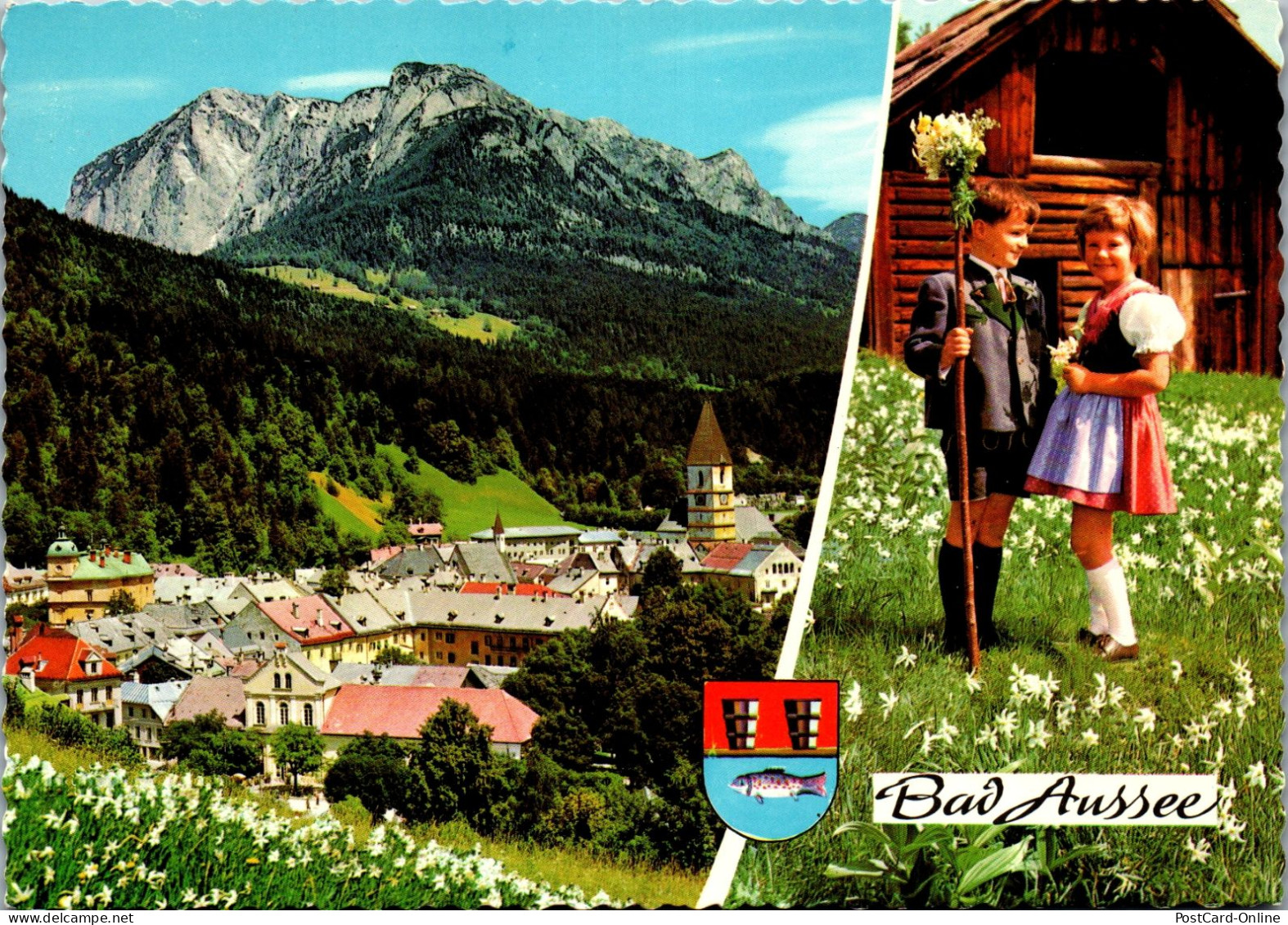 48943 - Steiermark - Bad Aussee , Panorama Mit Trisselwand - Gelaufen 1969 - Ausserland