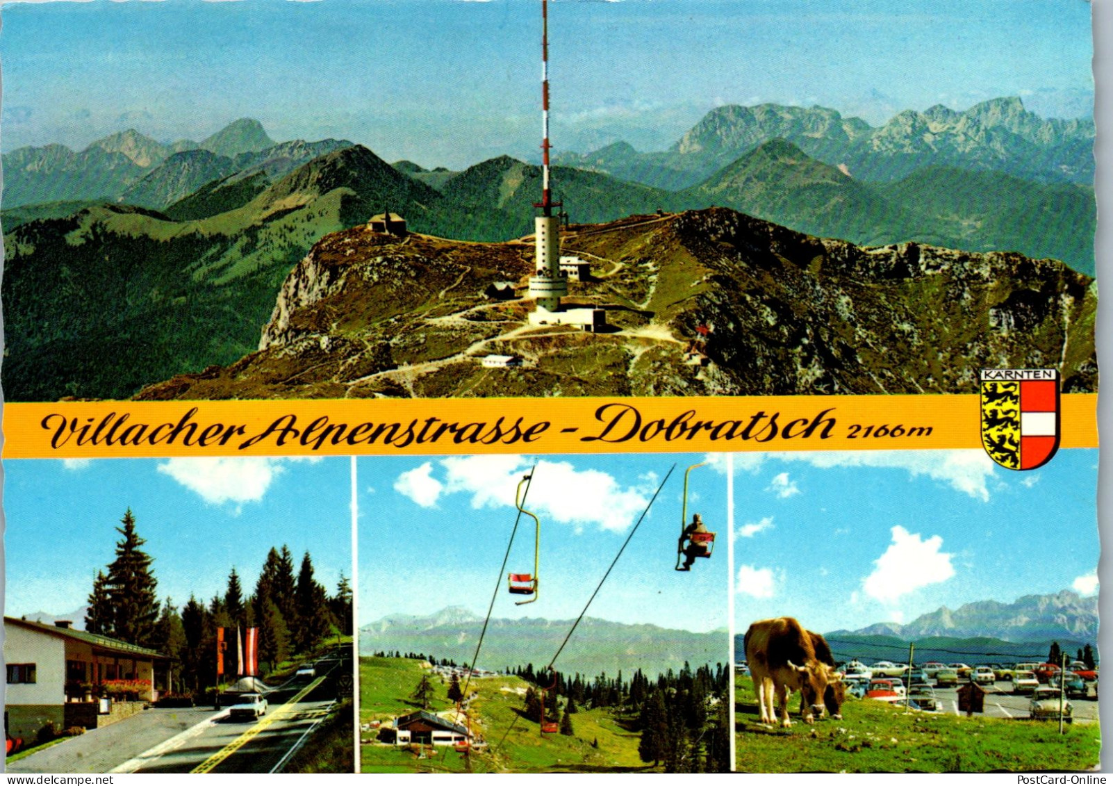 48916 - Kärnten - Dobratsch , Villacher Alpenstraße , Karnische Alpen - Gelaufen 1981 - Villach