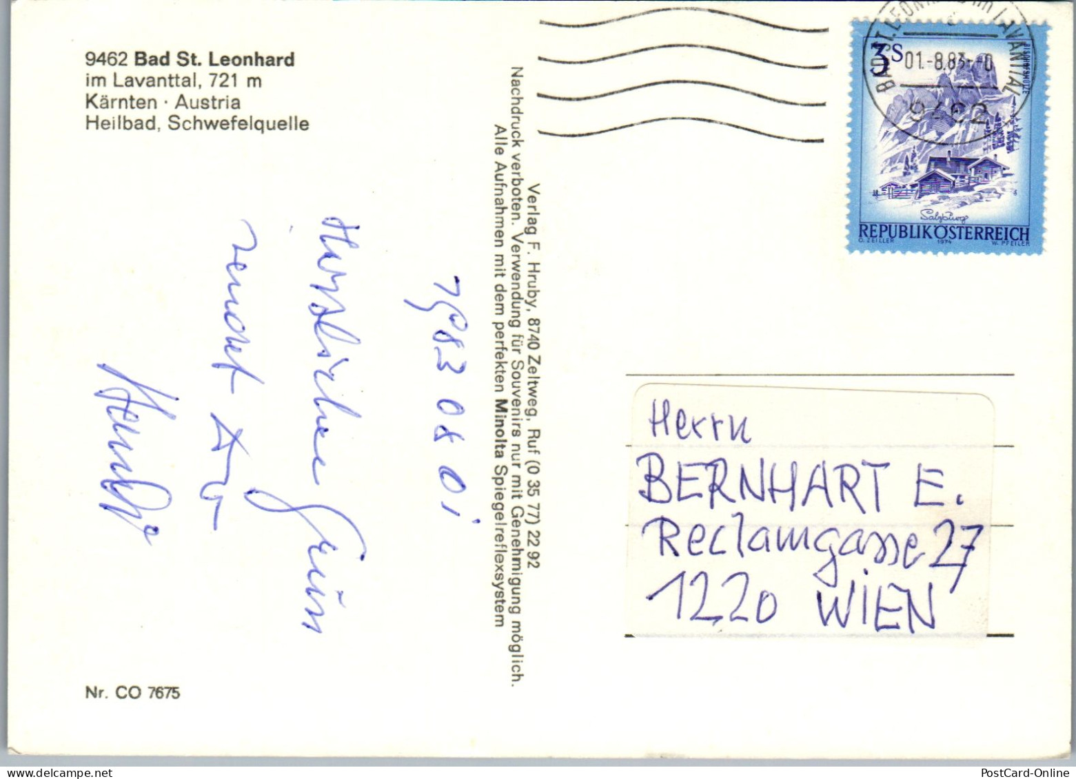 48912 - Kärnten - Bad St. Leonhard , Im Lavanttal , Panorama , Mehrbildkarte - Gelaufen 1983 - Wolfsberg