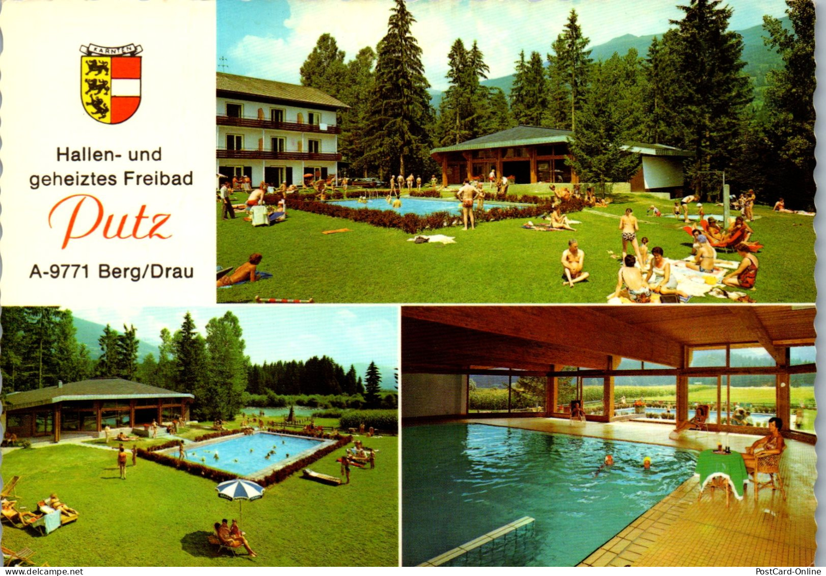 48914 - Kärnten - Berg , Hallenbad U. Freibad Waldpension Putz - Gelaufen  - Spittal An Der Drau