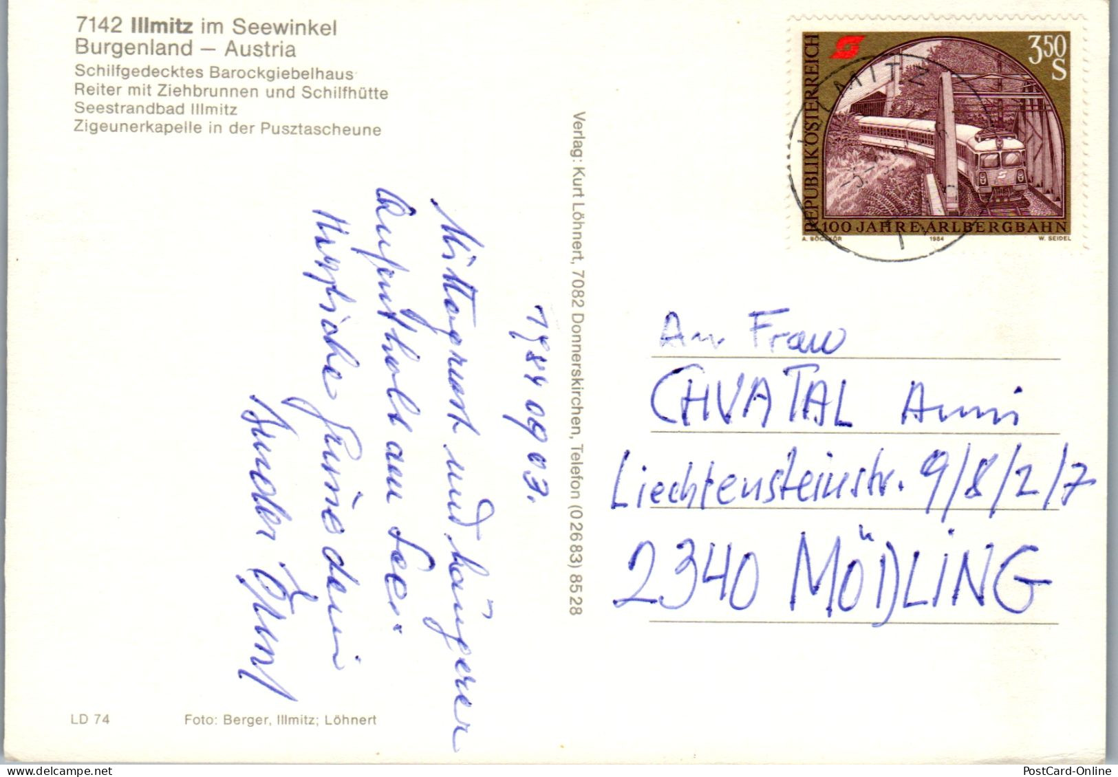 48900 - Burgenland - Illmitz , Im Seewinkel , Mehrbildkarte - Gelaufen 1984 - Neusiedlerseeorte