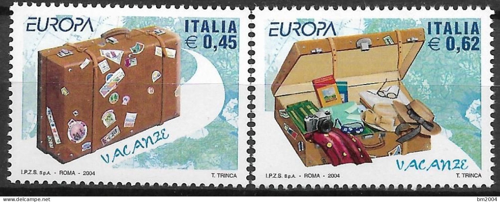 2004 Italien  Mi. 2970-1 **MNH   Europa: Ferien - 2001-10: Neufs