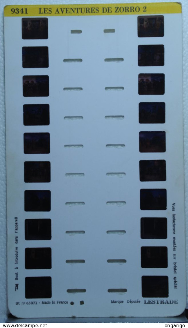 LESTRADE :    9341   LES AVENTURES DE ZORRO  2 - Stereoskope - Stereobetrachter