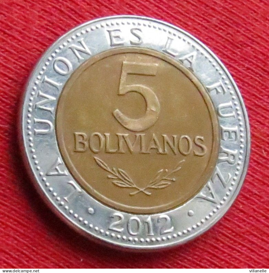 Bolivia 5 Boliviano 2012 Bolivie W ºº - Bolivia