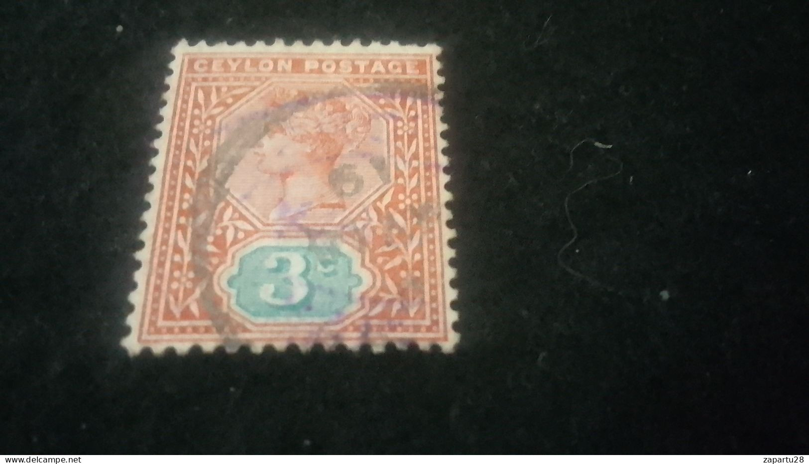 CEYLON- 1880 -69       3 C     VİCTORİA        DAMGALI - Ceylon (...-1947)