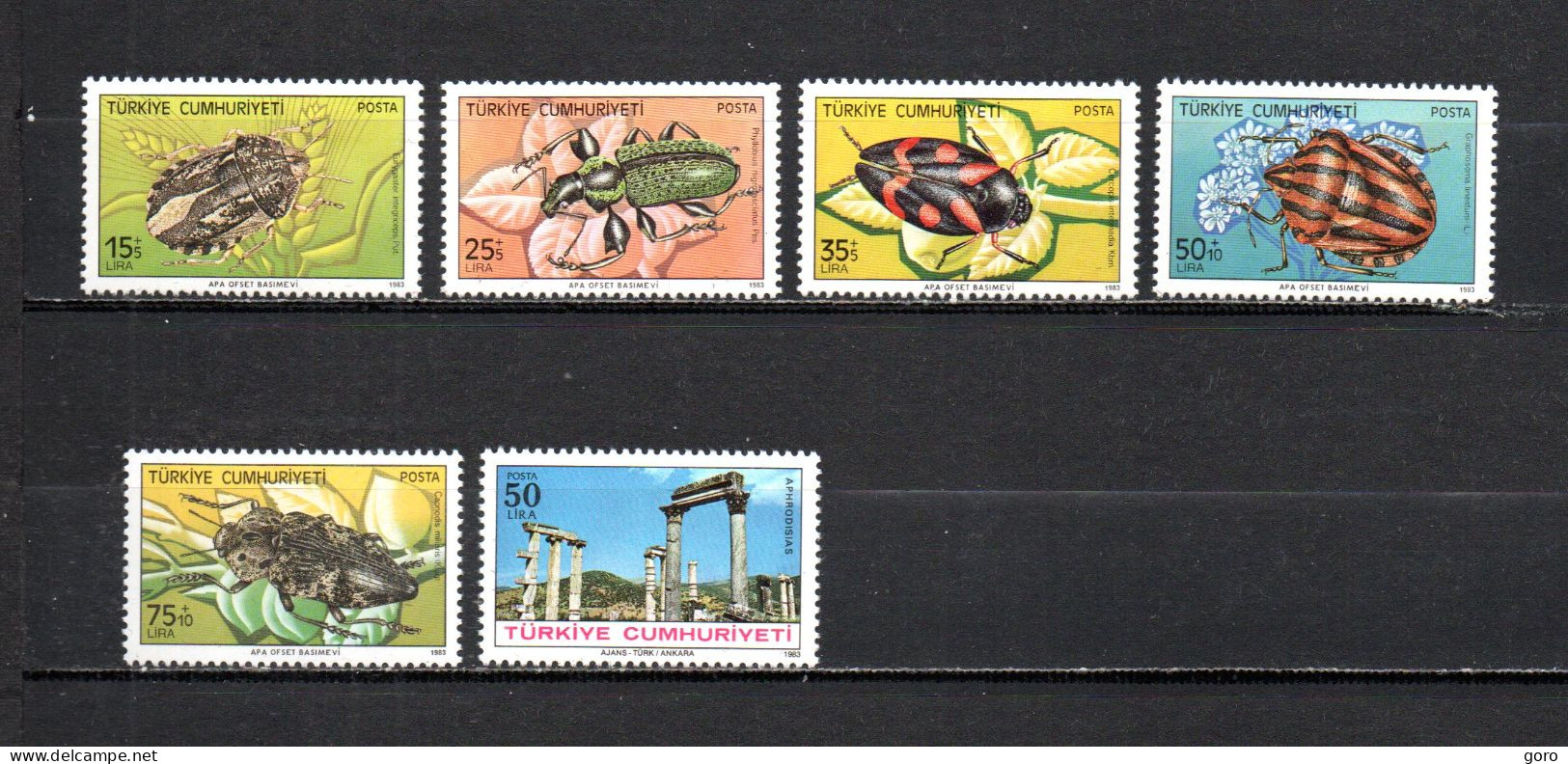 Turquía  1983  .-   Y&T  Nº   2410/2414-2417   ** - Unused Stamps