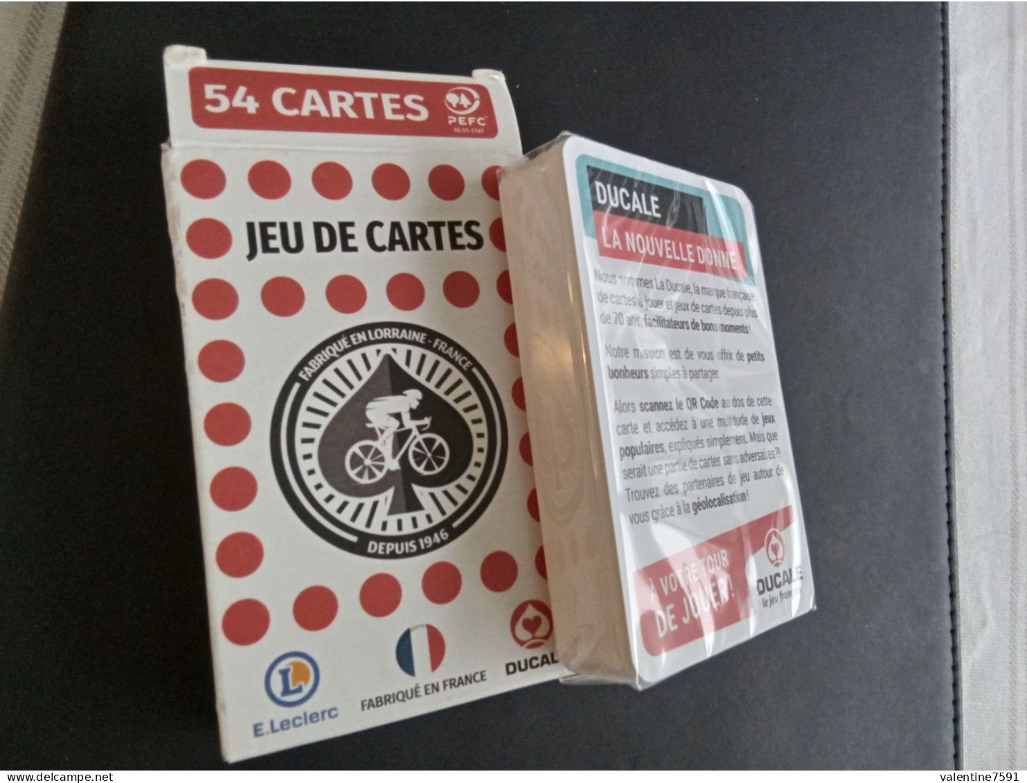 Jeu 54 Cartes "  TOUR DE FRANCE, Leclerc  "    Neuf  S/blister   Net  6.5 - Speelkaarten