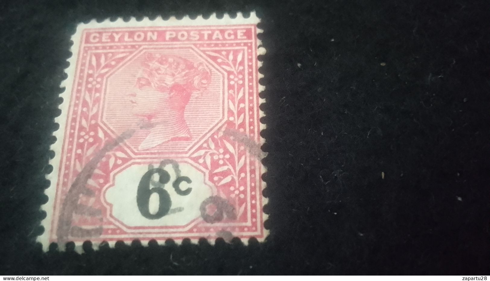 CEYLON- 1880 -69       6 C     VİCTORİA        DAMGALI - Ceylon (...-1947)