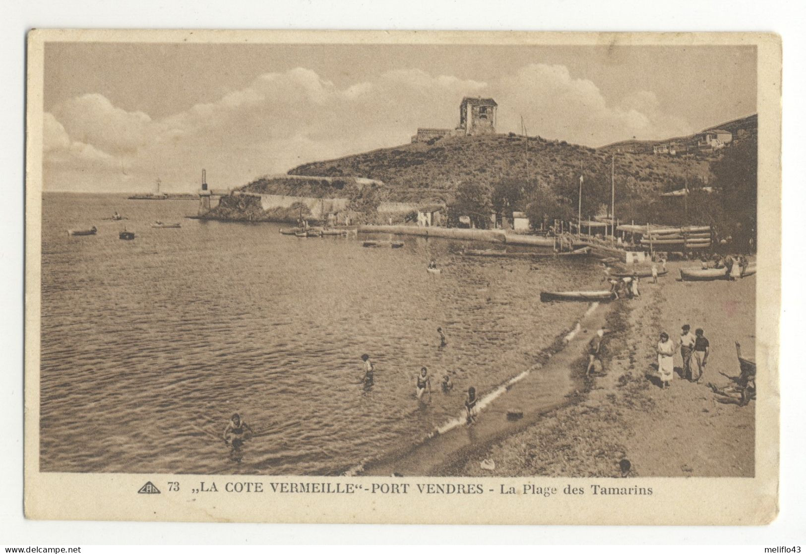 66/CPA - Port Vendres - La Plage Des Tamarins - Port Vendres