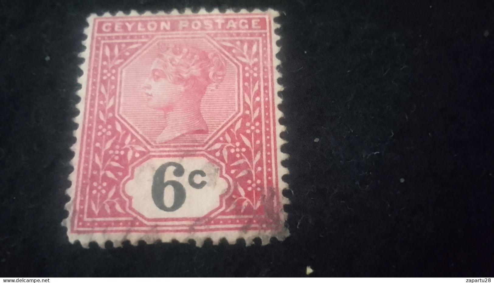 CEYLON- 1880 -69       6 C     VİCTORİA        DAMGALI - Ceylon (...-1947)