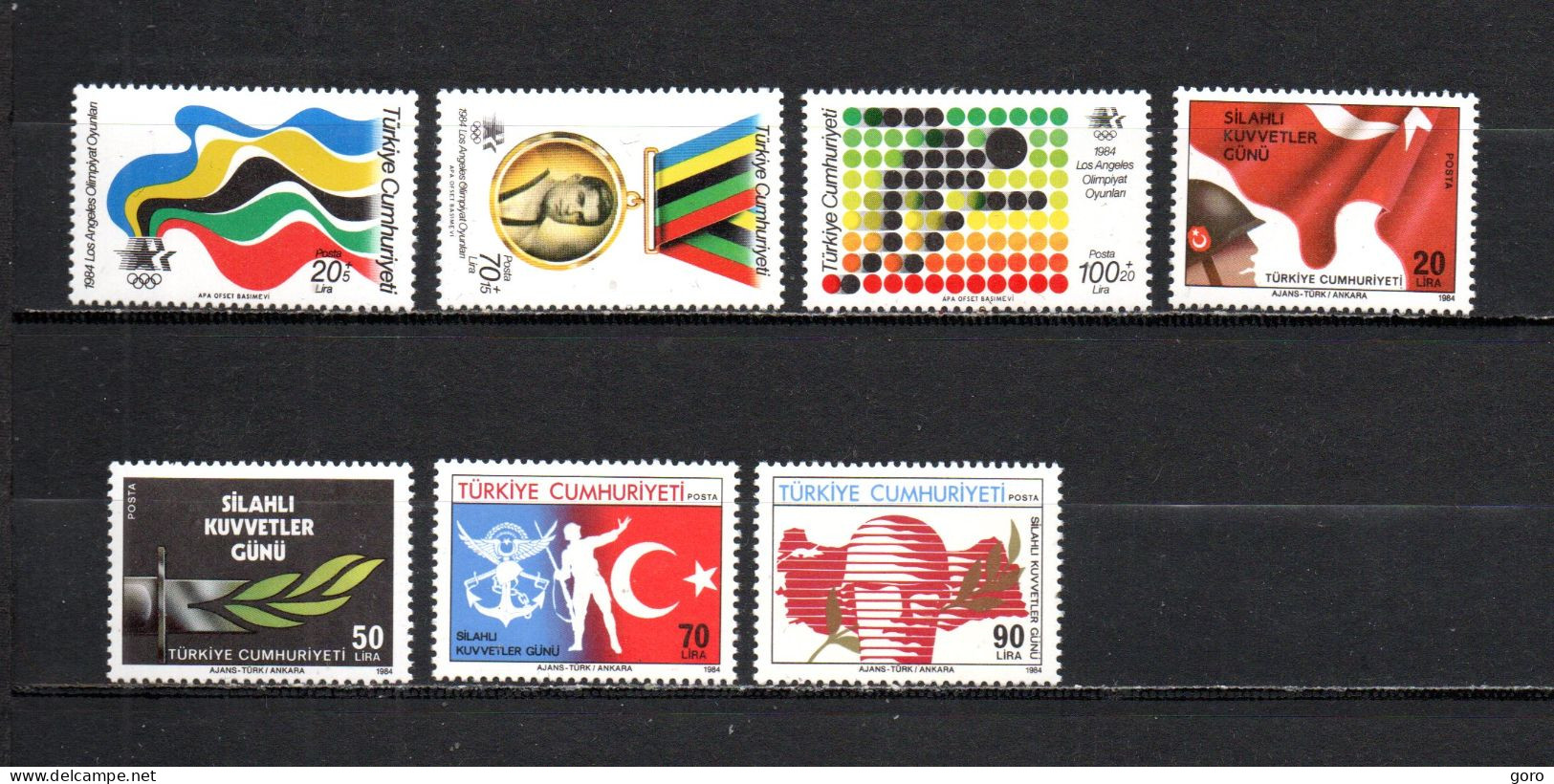 Turquía  1984  .-   Y&T  Nº   2436/2438-2445/2448   ** - Ongebruikt