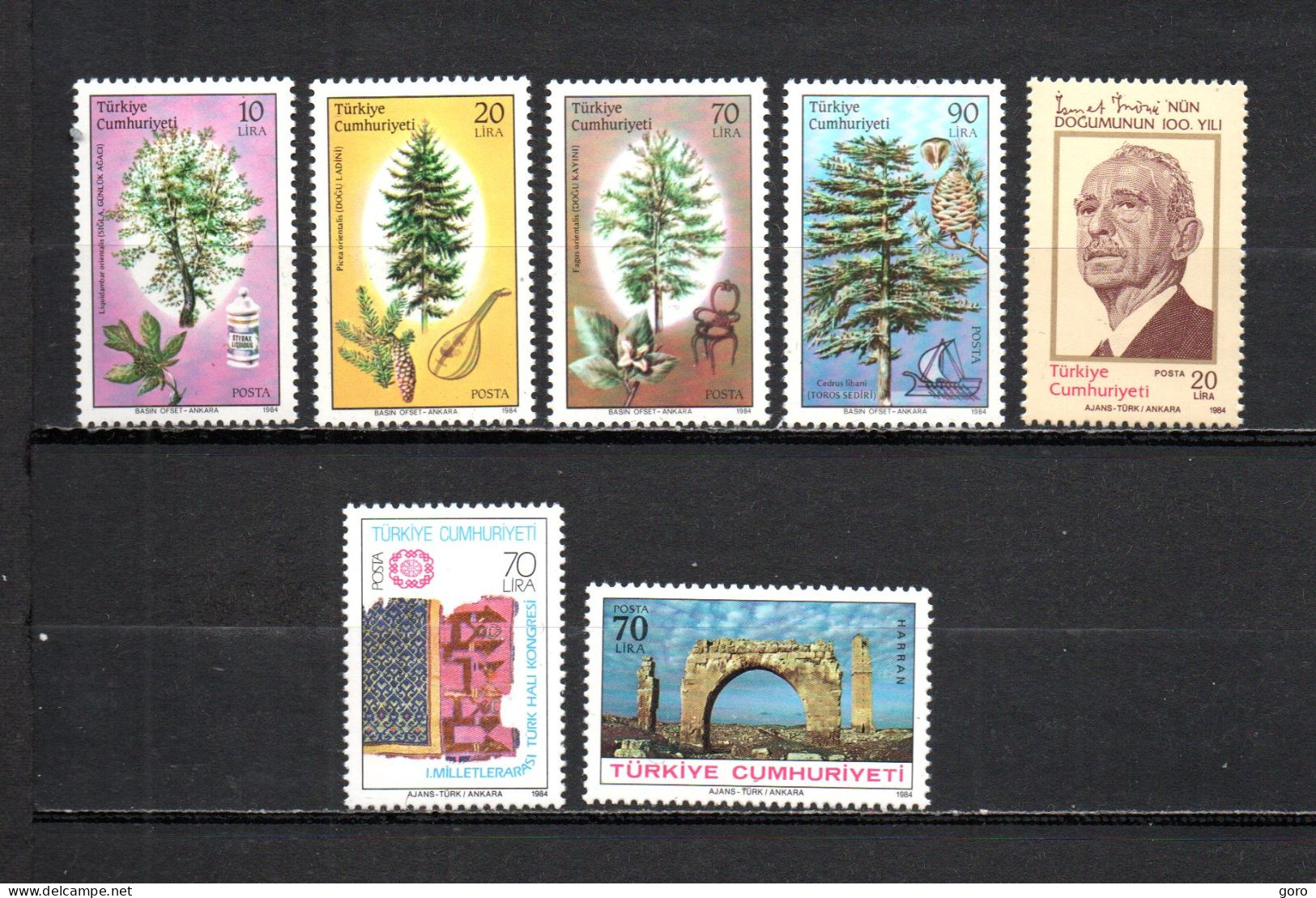 Turquía  1984  .-   Y&T  Nº   2449/2452-2453-2454-2455   ** - Unused Stamps