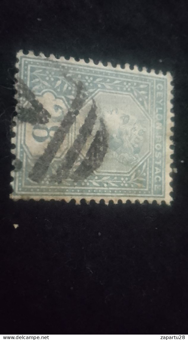 CEYLON- 1880 -69       28 C     VİCTORİA        DAMGALI - Ceylon (...-1947)