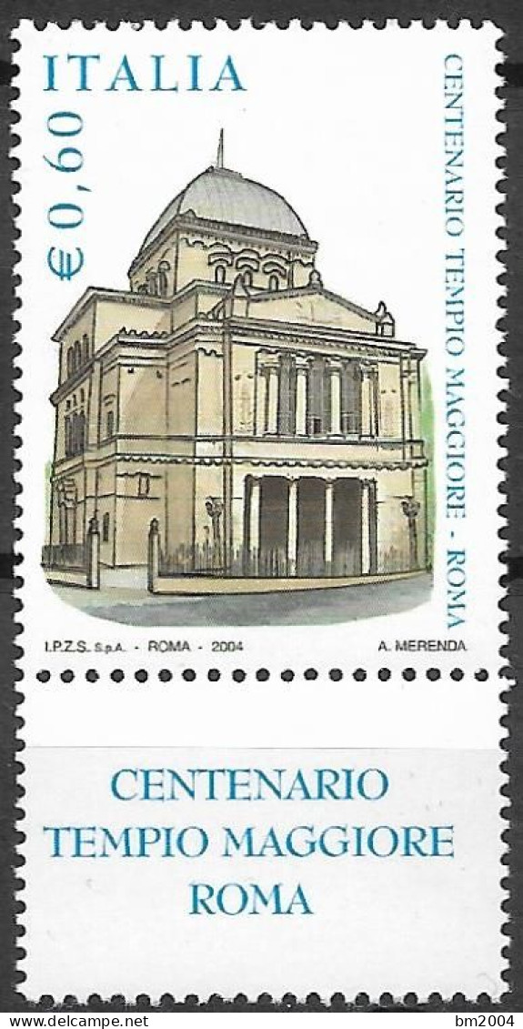 2004 Italien  Mi. 2973-4 **MNH  100 Jahre Große Synagoge Von Rom - 2001-10: Ungebraucht
