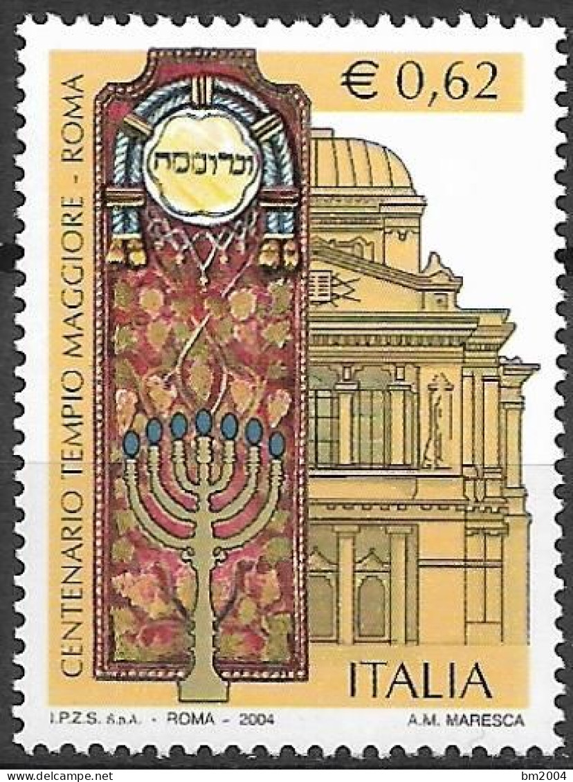 2004 Italien  Mi. 2973-4 **MNH  100 Jahre Große Synagoge Von Rom - 2001-10: Neufs