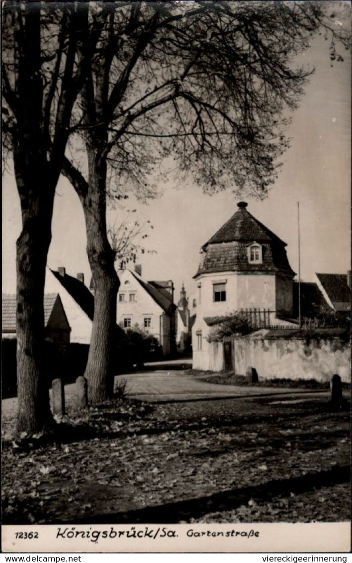 ! Foto Ansichtskarte Aus Königsbrück, Sachsen, Gartenstraße - Königsbrück