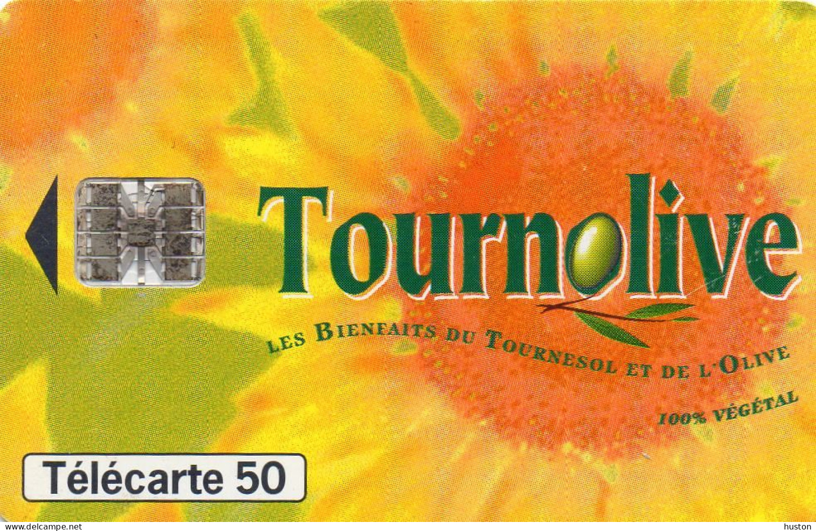 TELECARTE TOURNOLIVE - 50 Unités - REF EN1608 - Chargée 50 Unités - 50 Unités   