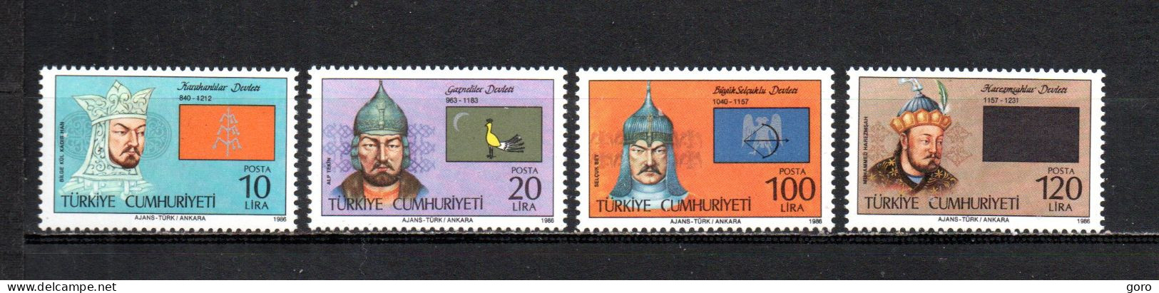 Turquía  1986 .-   Y&T  Nº   2502/2505   ** - Unused Stamps