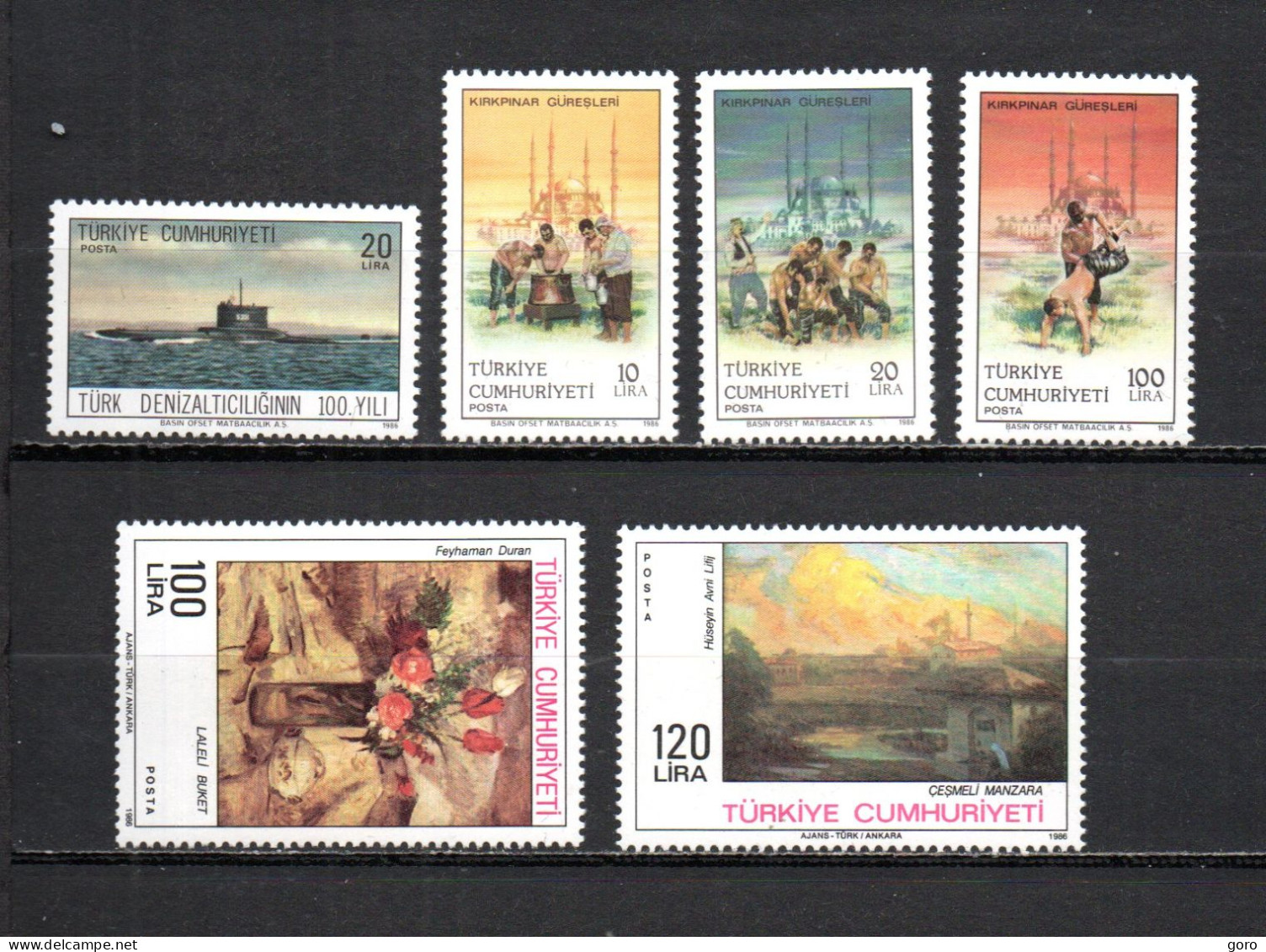 Turquía  1986 .-   Y&T  Nº   2506-2507/2509-2515/2516   ** - Unused Stamps