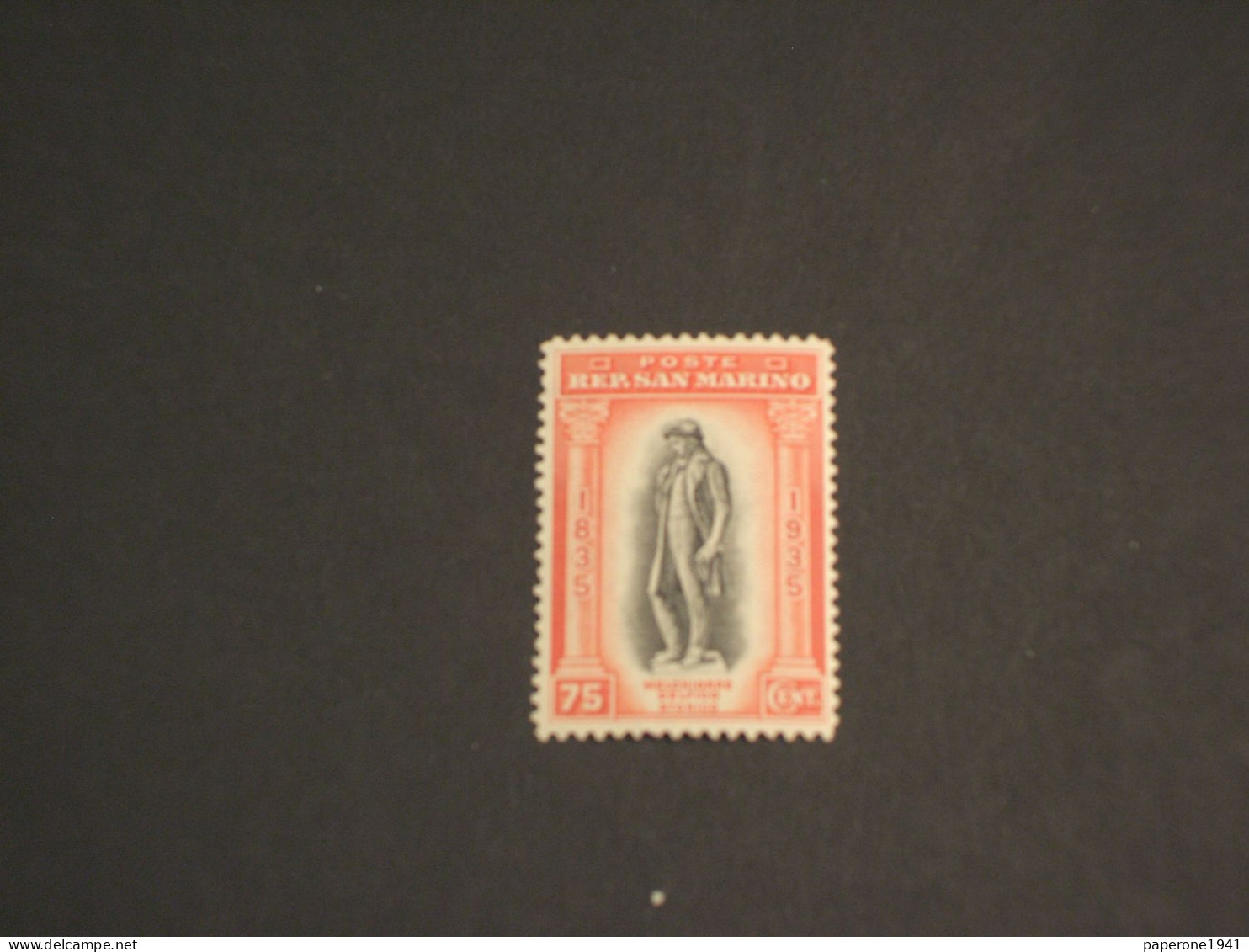 SAN MARINO - 1935 DELFICO 75 C. - NUOVO(++) - Unused Stamps