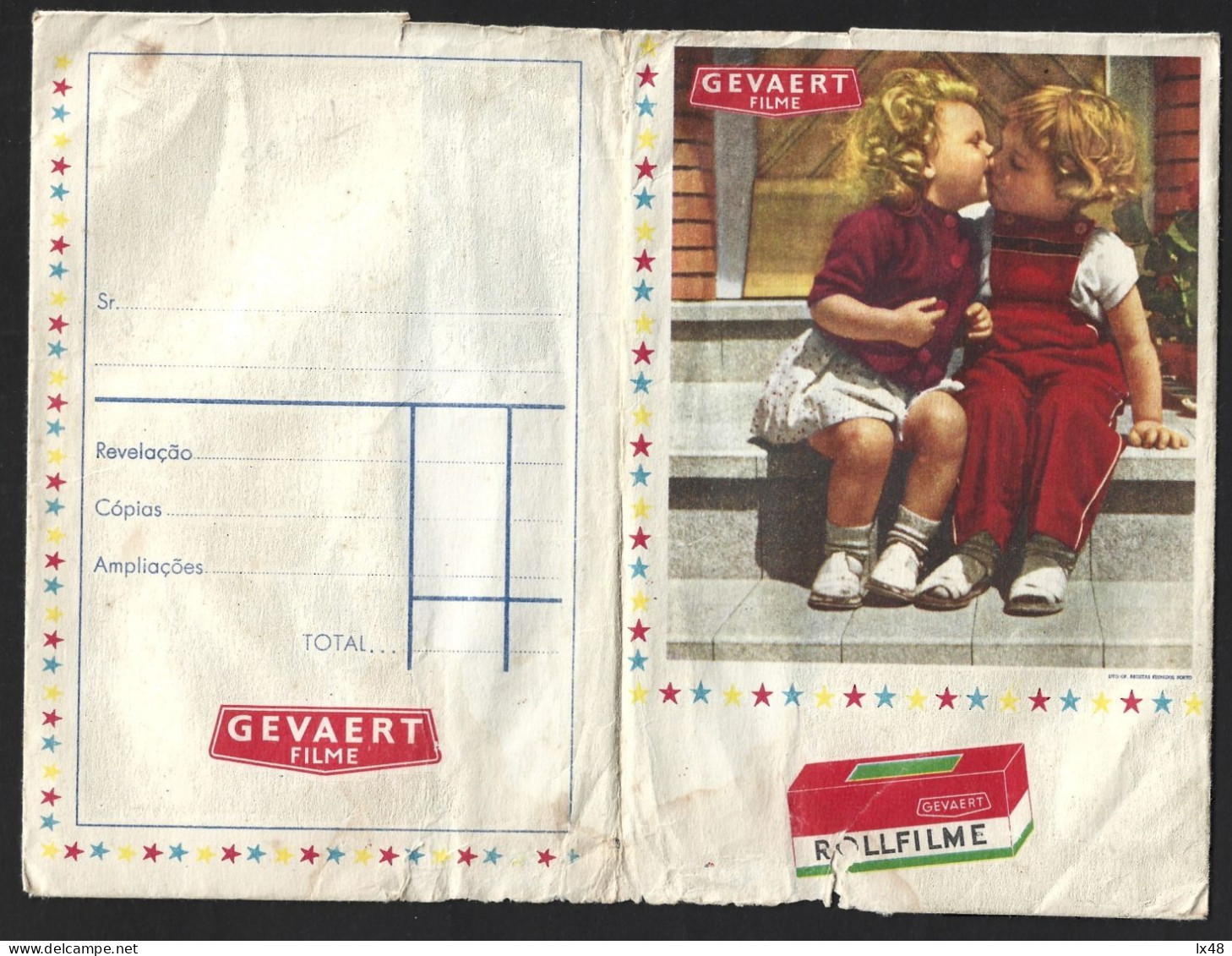 Photo Cover. Gevaert Film. Dollfilm. Gevacolor. Ridax. Children. Foto Omslag. Gevaertfilm. Poppenfilm. Gevacolor. Ridax. - Zubehör & Material