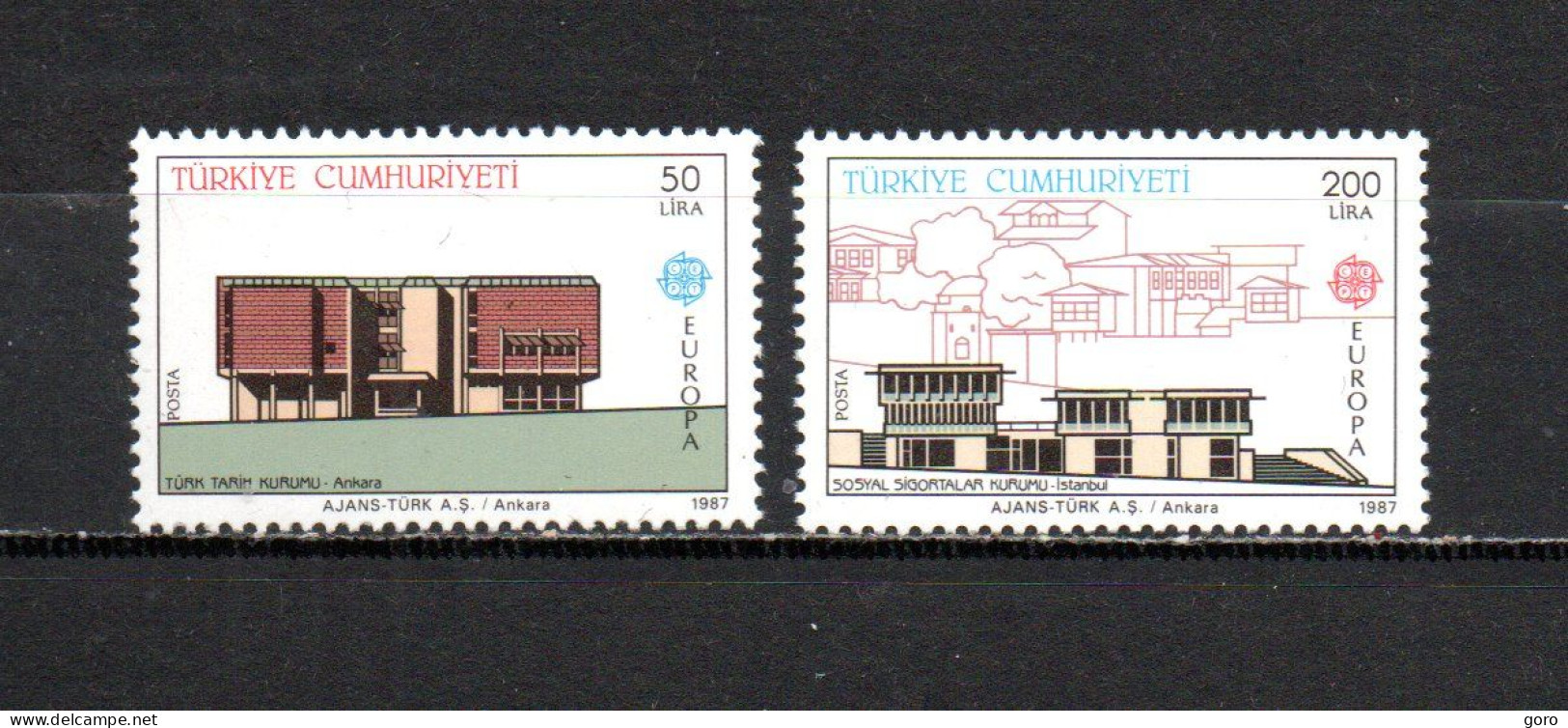 Turquía  1987 .-   Y&T  Nº   2533/2534   ** - Ungebraucht