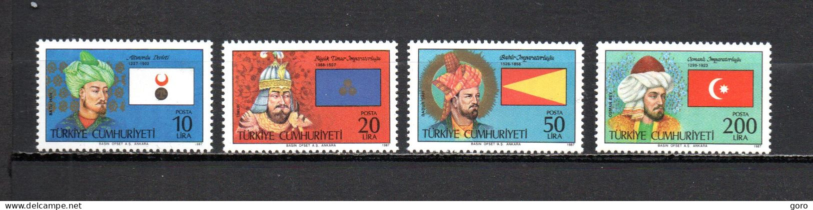 Turquía  1987 .-   Y&T  Nº   2540/2543   ** - Unused Stamps
