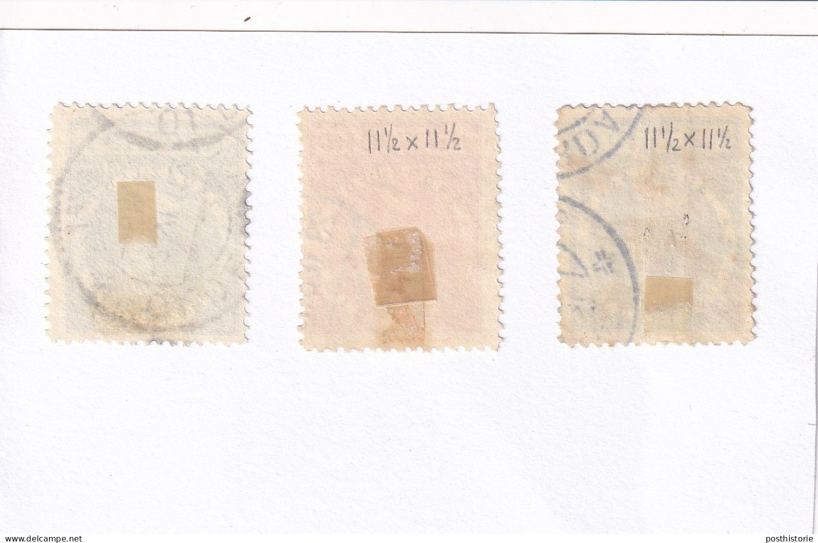 Hoge Waardebn 1 Gulden 2 1/2 Gulden En 5 Gulden Tandionig 11 /2 En 12 1/2 - Used Stamps