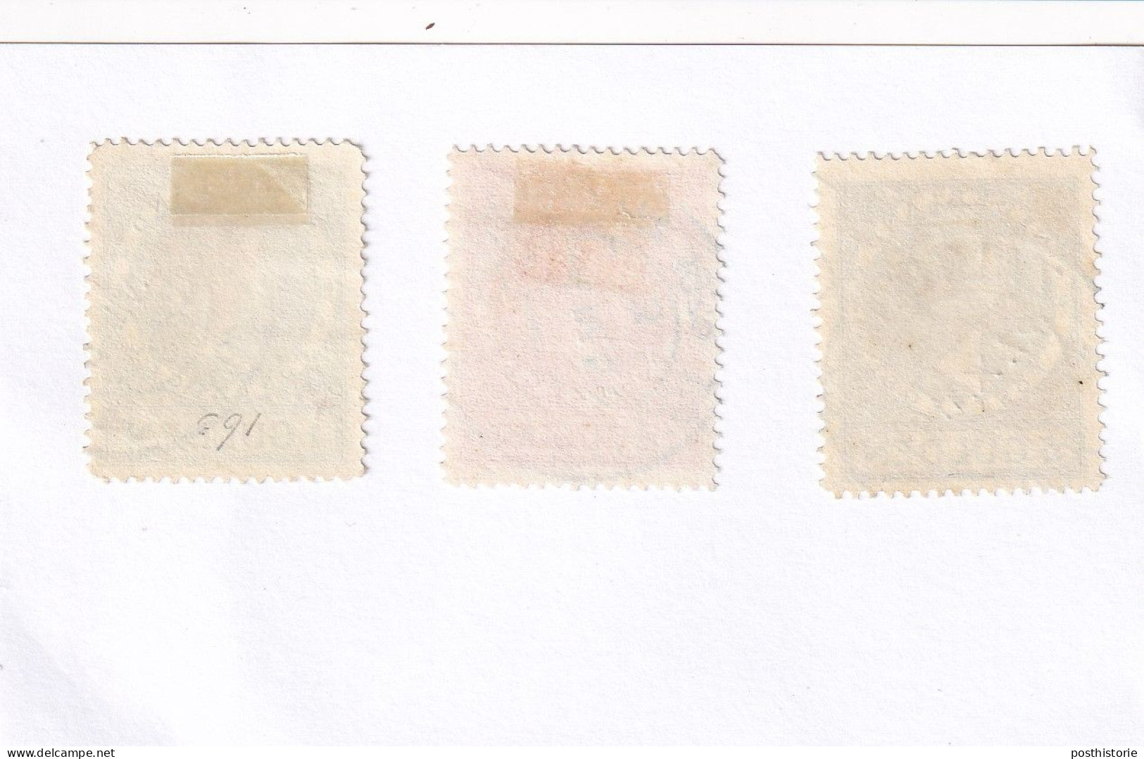 Hoge Waardebn 1 Gulden 2 1/2 Gulden En 5 Gulden Tandionig 11 /2 En 12 1/2 - Used Stamps