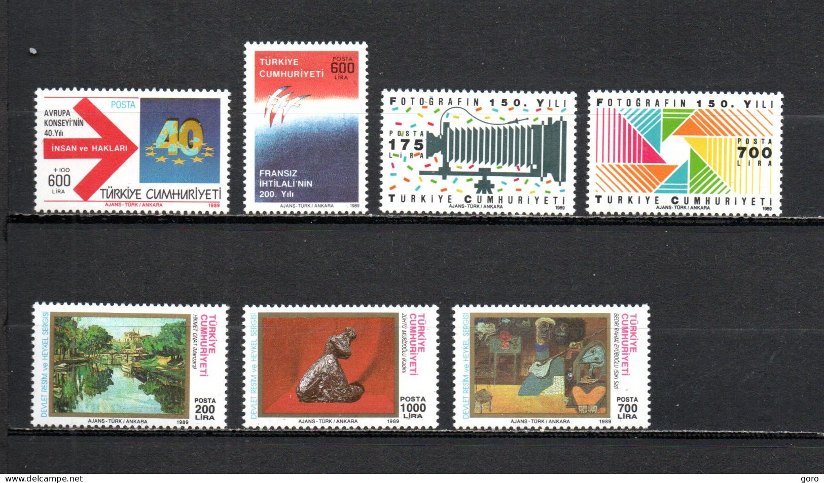 Turquía  1989 .-   Y&T  Nº   2604-2609-2613/2614-2615/2617   ** - Unused Stamps