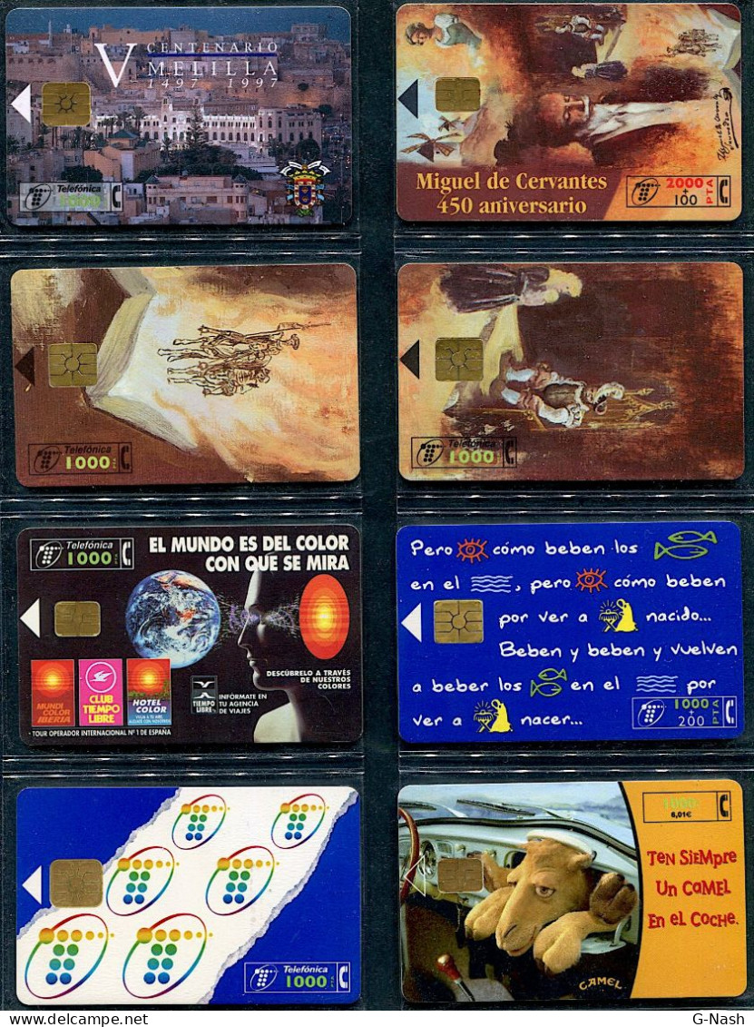 Espagne - Lot De 8 Cartes Téléphoniques Différentes - Collezioni