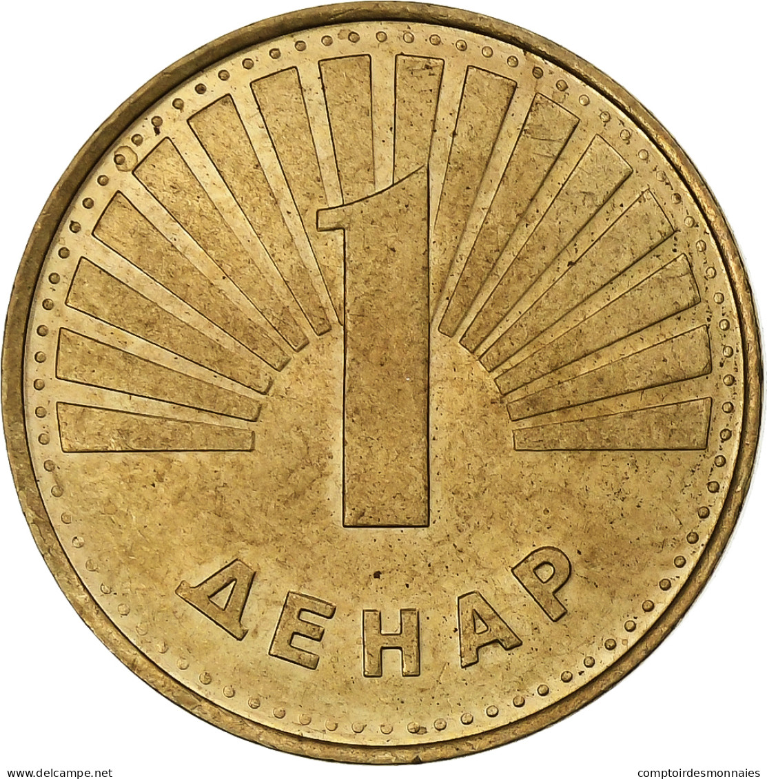 Macédoine, Denar, 1997, Laiton, SUP, KM:2 - Macedonia Del Nord