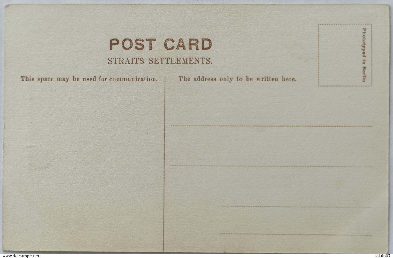 Carte Postale : Malaysia : JOHORE : Police Station, Policeman - Malesia