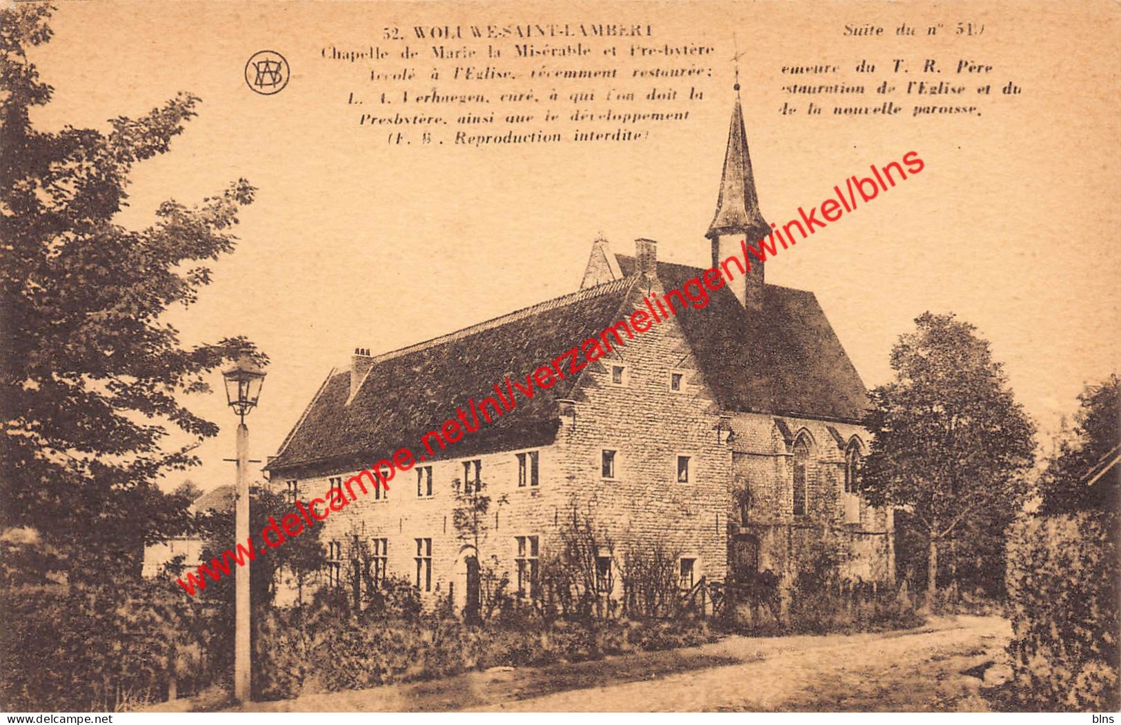 Chapelle De Marie La Misérable Et Presbytère - St-Lambrechts-Woluwe - Woluwe-St-Lambert - St-Lambrechts-Woluwe - Woluwe-St-Lambert