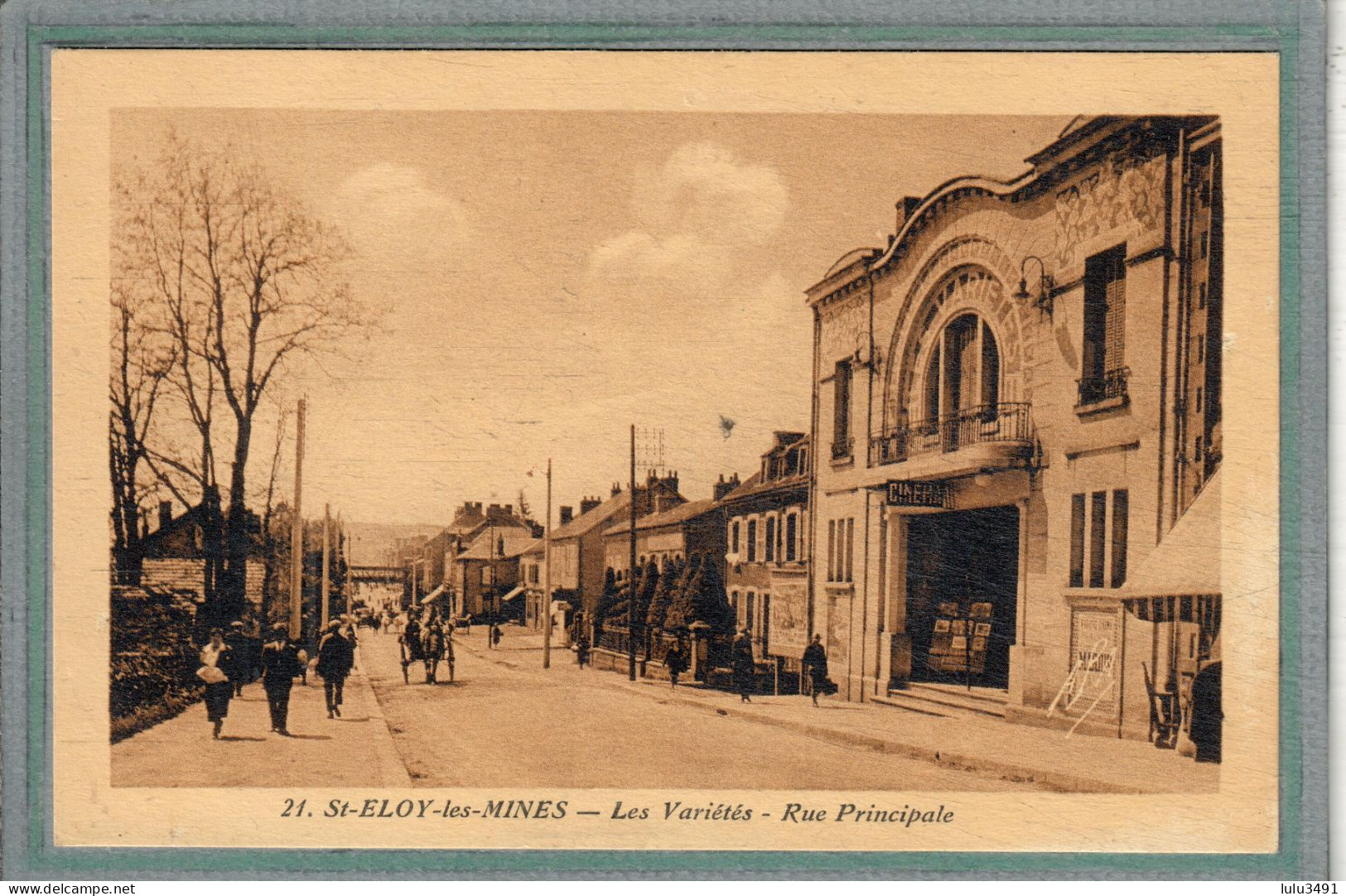 CPA (51) SAINT-ELOY-les-MINES - Thème: CINEMA , Les Variétés, Salle De Spectacle -Années 1930 - Saint Eloy Les Mines
