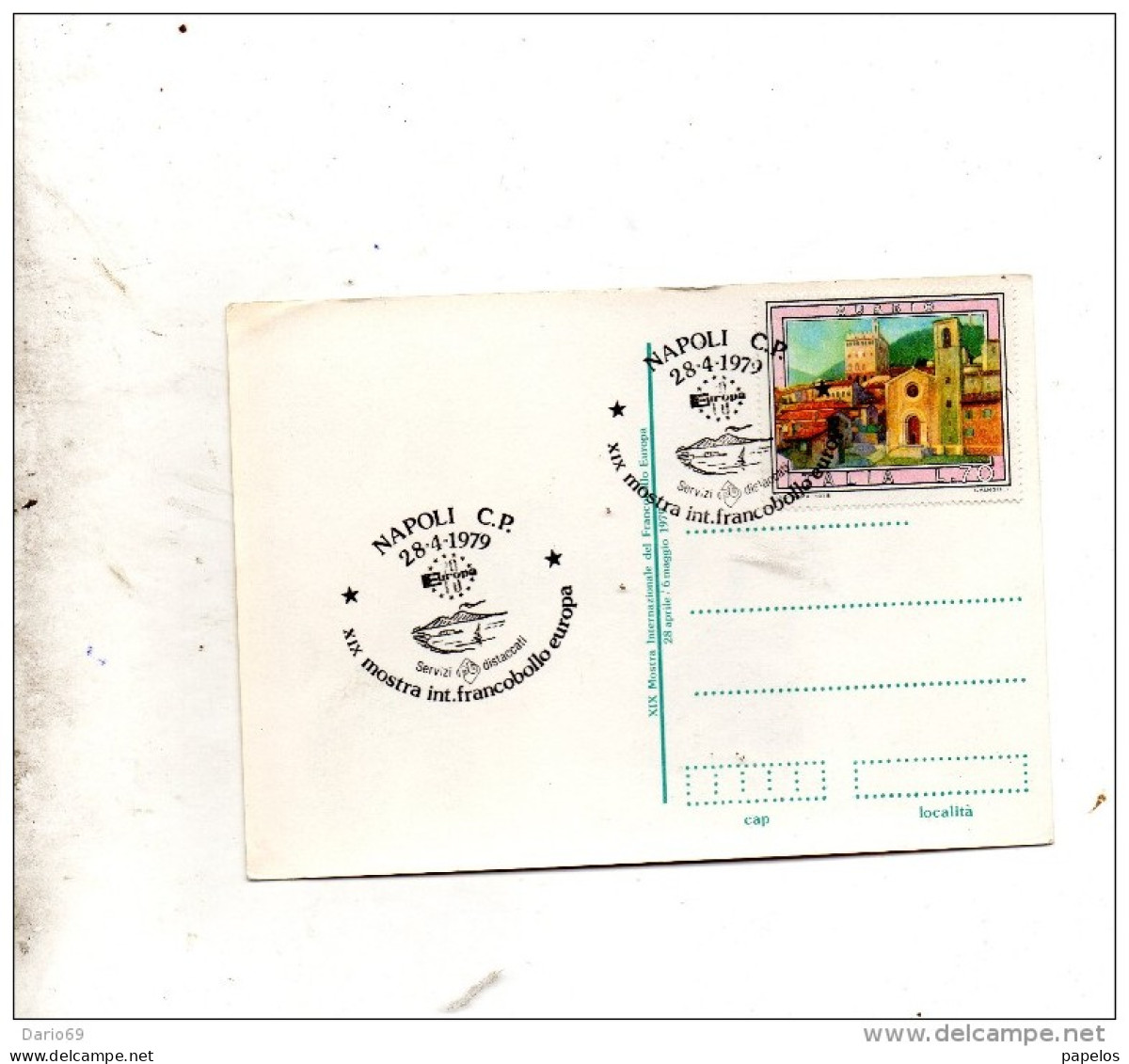 1979 CARTOLINA NAPOLI - Briefmarken (Abbildungen)