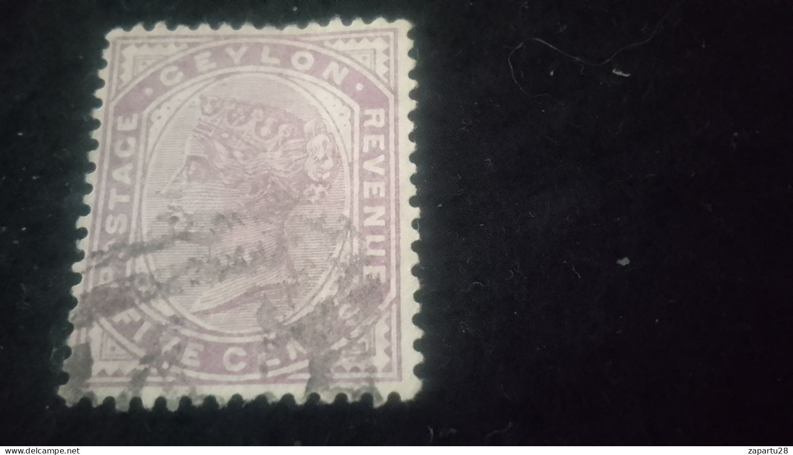 CEYLON- 1880 -69       5 C     VİCTORİA       DAMGALI - Sri Lanka (Ceylan) (1948-...)