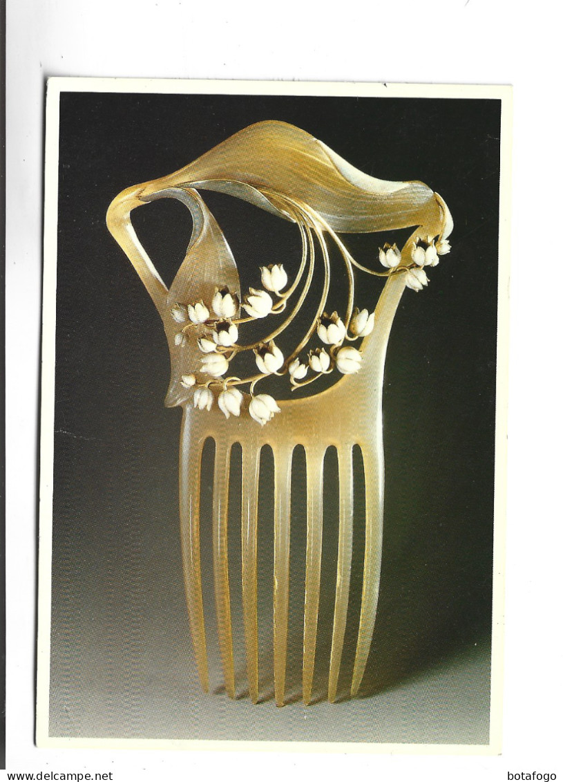 CPM RENE LALIQUE , PEIGN MUGUET  1900, (corne , Or , Email ) - Articles Of Virtu