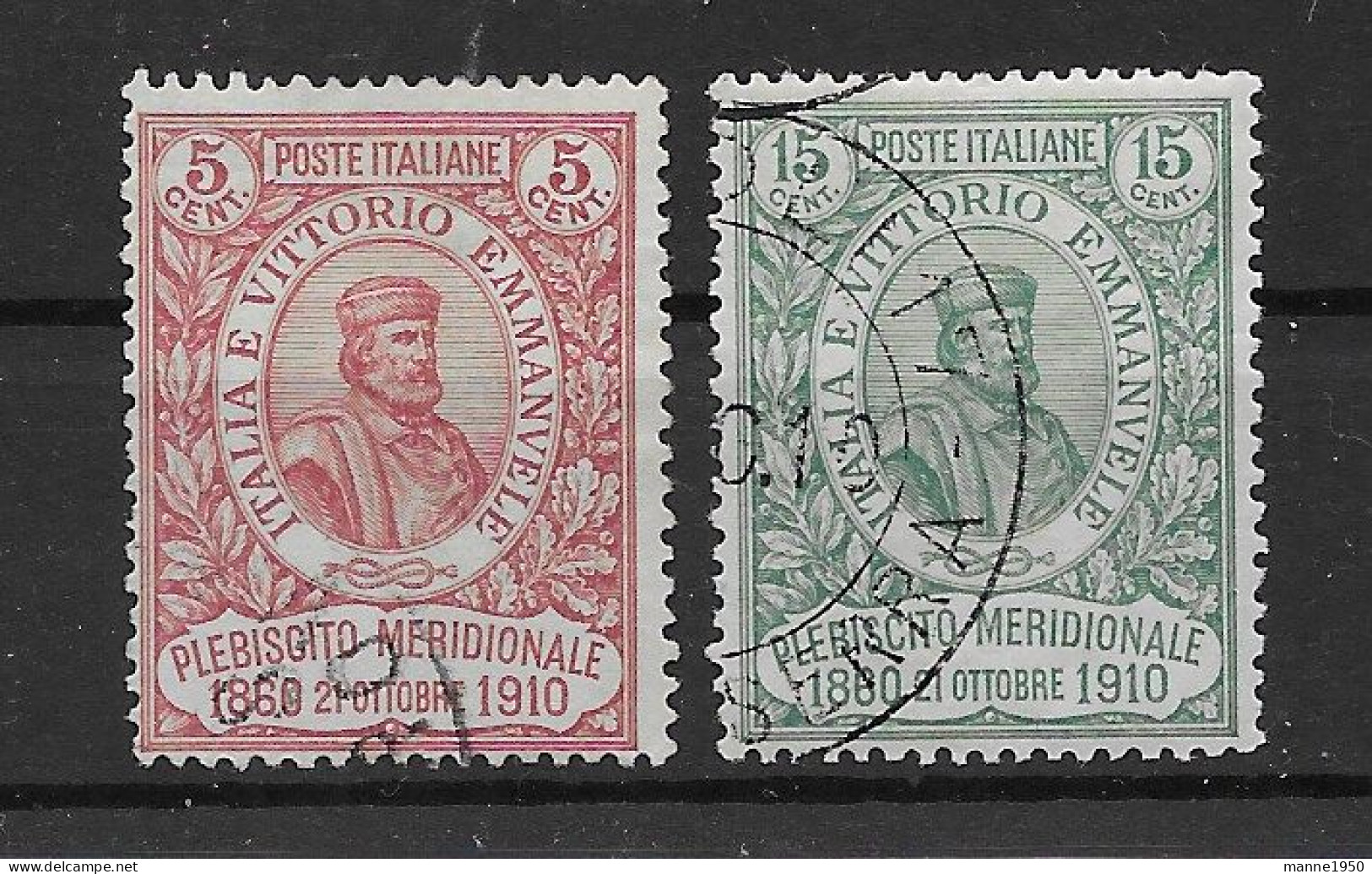 Italien 1910 Garibaldi Mi.Nr. 97/98 Kpl. Satz Gestempelt - Oblitérés