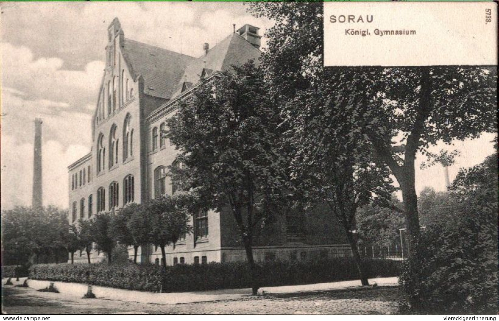 ! Alte Ansichtskarte Aus Sorau , Gymnasium - Pologne