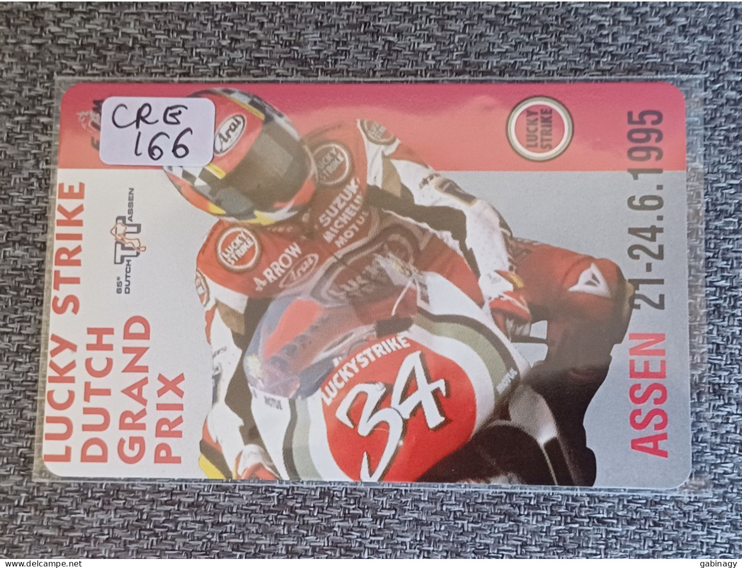 NETHERLANDS - CRE166 - Dutch TT Assen 1995 - MOTORCYCLE - LUCKY STRIKE CIGARETTE - 1.000EX. - Privé