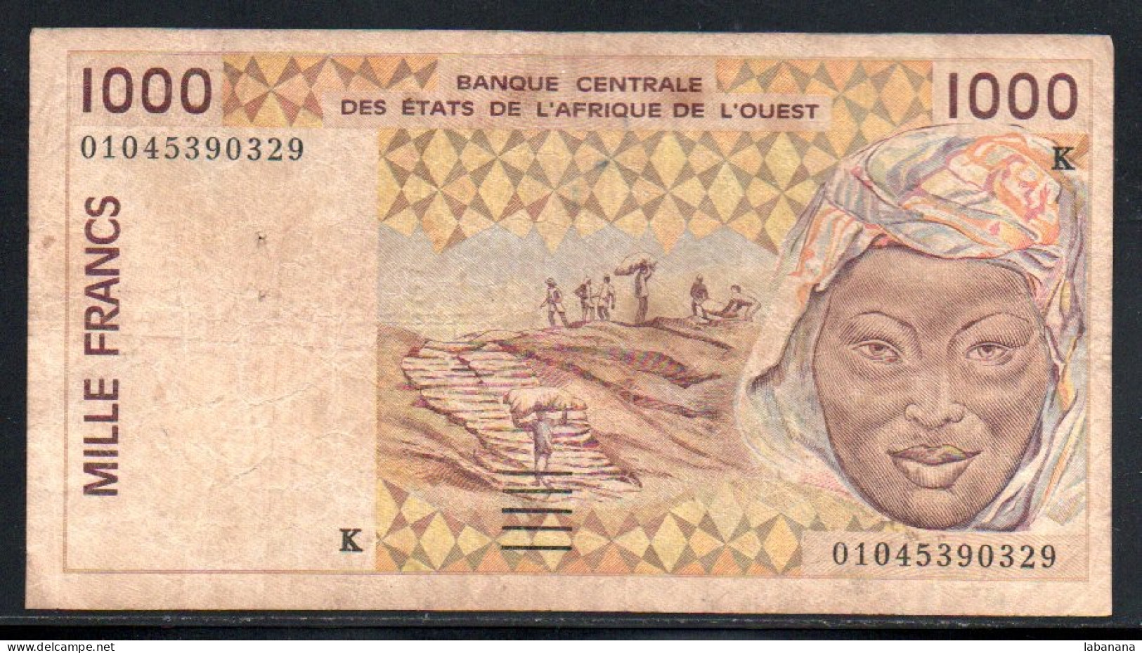 624-Sénégal 1000fr 2001 K010 - Senegal